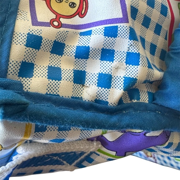 VTG 1998 Teletubbies Blue & White Gingham Mini Diaper Bag - Picture 7 of 16